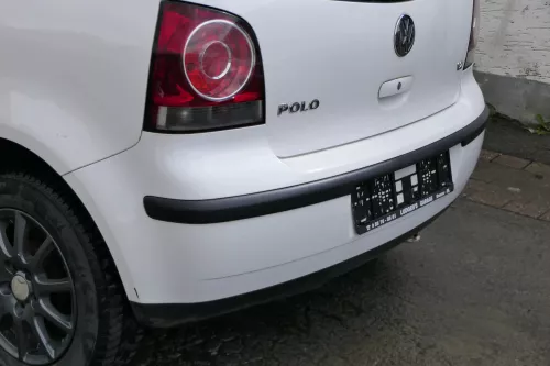 VW Polo 9N 9N3 Stoßstange Heckstoßstange hinten weiß LB9A (181303)