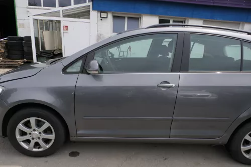VW Golf Plus 5M Türblatt Tür vorne links Fahrertür grau LA7T + Rahmen (181334)