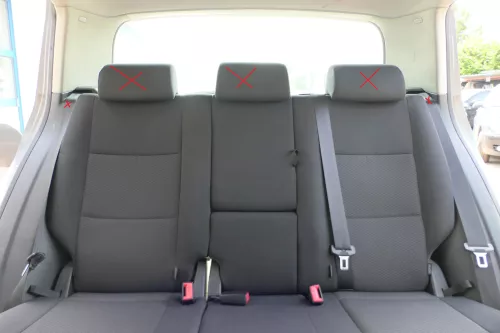 VW Golf 5M Plus Sitze Rückbank Rücksitzbank Lehne hinten schwarz(ohneKopfstützen