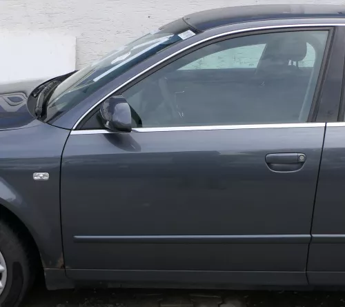 Audi A4 B6 8E nur Türblatt Tür vorne links Fahrertür grau LX7Z Kombi+Limo (181391)