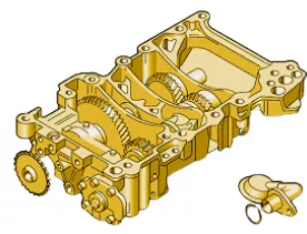 A4 8E B6 B7 Ausgleichwellenmodul Ölpumpe 2.0 Benziner ALT (181438)
