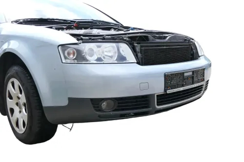 Audi A4 8E B6 Kombi Avant Stoßstange vorne mit Spoiler blau LY7R (181464)