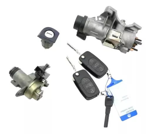Audi A4 B6 8E Schloßsystem Türschloß +2x Schlüssel Schloß Tü Zündschloß Heckschl