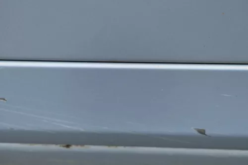A4 B7 8E NUR Zierleiste Leiste Abdeckung Tür vorne links unten blau LY5J (181551)