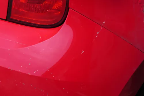 Skoda Citigo Stoßstange hinten Heckstoßstange rot LY3D (181602)