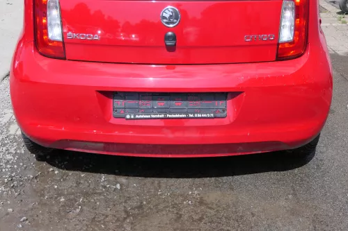 Skoda Citigo Stoßstange hinten Heckstoßstange rot LY3D (181602)
