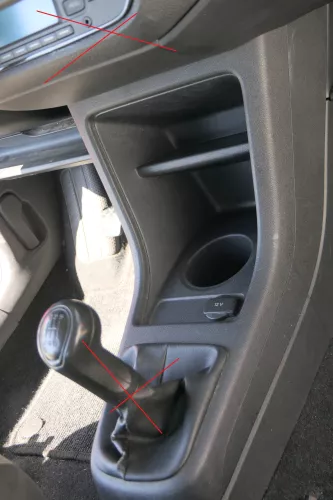 VW Up Mii Mittelkonsole Mitteltunnel um Schaltung 1S0863680AS Becherhalter (181622)