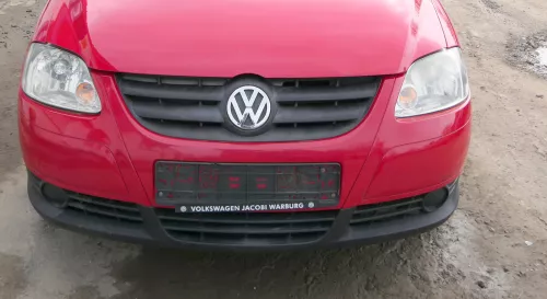 VW Fox 5Z Stoßstange vorne Stoßfänger rot LY3D mit Grill  (181805)