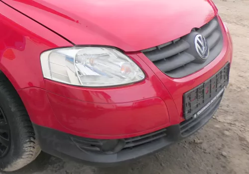 VW Fox 5Z Stoßstange vorne Stoßfänger rot LY3D mit Grill  (181805)