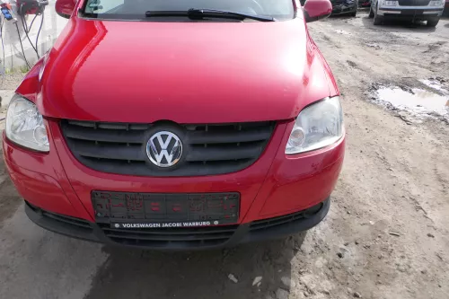 VW Fox 5Z Stoßstange vorne Stoßfänger rot LY3D mit Grill  (181805)