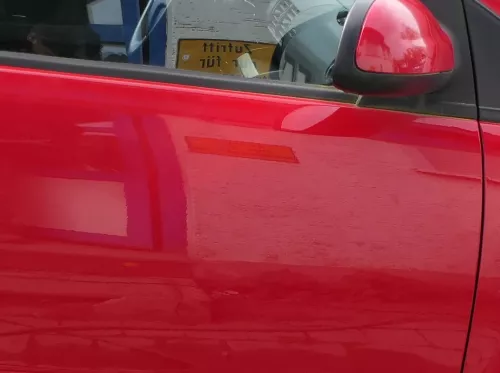 VW Fox 5Z Tür vorne rechts Beifahrertür rechts rot LY3D - ohne Anbauteile (181807)