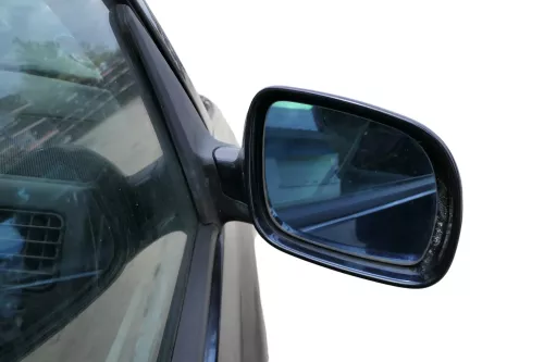 VW Golf 4 Cabrio 1E elektrischer Spiegel Außenspiegel rechts blau LC5H