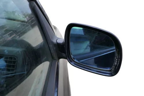 VW Golf 4 Cabrio 1E elektrischer Spiegel Außenspiegel rechts blau LC5H (182105)