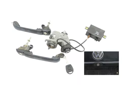 VW Golf 3 4 Cabrio 1E Schloßsystem mit Türschloß Tür Zündschloß 1x Schlüssel (182129)