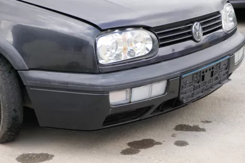 VW Golf 3 auch Cabrio Stoßstange vorne Stoßfänger vorn schwarz (182146)