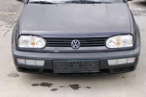 VW Golf 3 auch Cabrio Stoßstange vorne Stoßfänger vorn schwarz