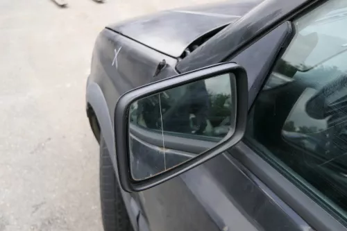 VW Golf 3 Cabrio 1E elektrischer Spiegel Außenspiegel links schwarz (182149)