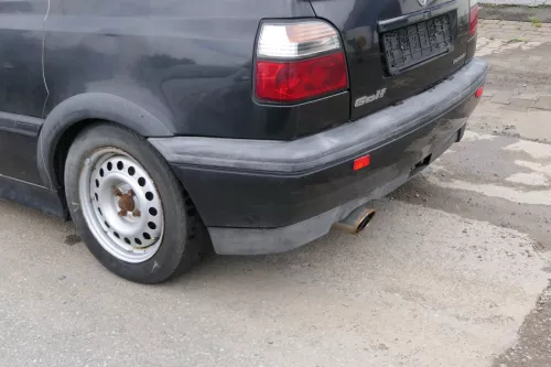 VW Golf 3 1H 1E Cabrio Limousine Stoßstange hinten Heckstoßstange schwarz LC9Z (182155)