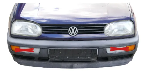 VW Golf 3 auch Cabrio Stoßstange vorne Stoßfänger vorn schwarz