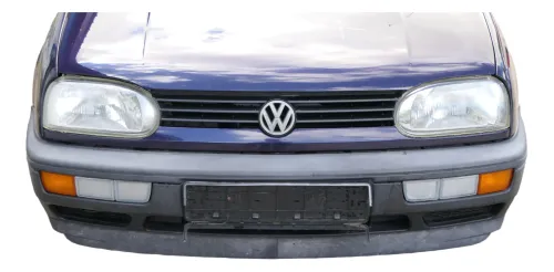 VW Golf 3 Grill Kühlergrill VW Zeichen Logo Grillleiste Leiste blau LC5L