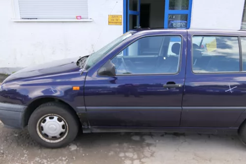 VW Golf 3 Vento Tür vorne links Fahrertür 4/5-Türer + Kombi Variant blau LC5L (182173)