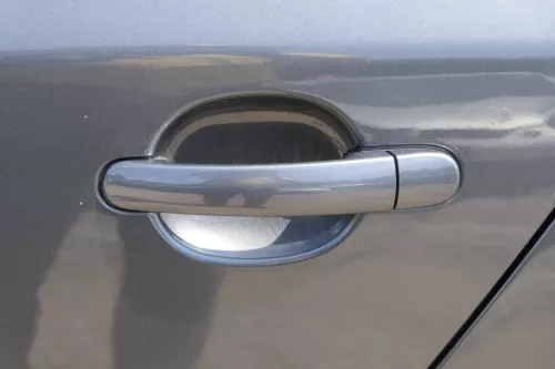 Skoda Fabia 5J Kombi Tür hinten links - grau LF8J - ohne Anbauteile (182247)