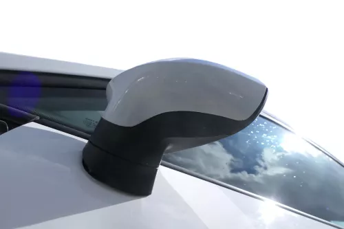 Seat Ibiza 6J elektrischer elektrisch Spiegel Außenspiegel links weiß LB9A (182431)