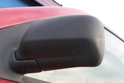 VW Polo 6N elektrischer Spiegel Außenspiegel links außen mit Glas schwarz matt  (182541)