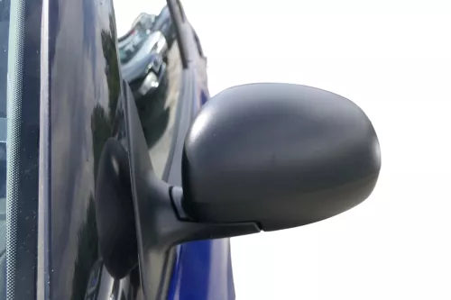 Skoda Fabia 5J mechanisch Spiegel Außenspiegel links mit Glas schwarz matt