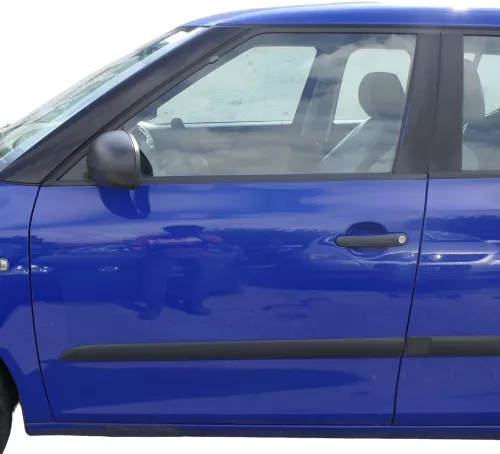Fabia 5J Kombi + Limo Tür vorne links Fahrertür - blau LF5K -ohne Anbauteile (182552)