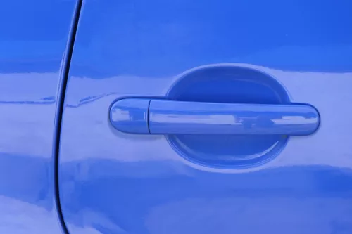 VW Polo 9N 9N3 Tür hinten rechts 4/5-Türer blau LA5F - ohne Anbauteile (182734)