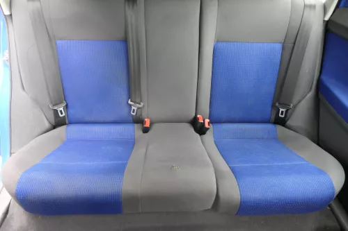 VW Polo 9N 9N3 Sitz Rückbank Sitzfläche Sitze 3 Punkt Gurt hinten blau OHNEKopf (182739)