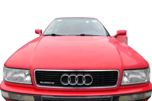 Audi 80 Motorhaube Frontklappe Haube rot LY3H - OHNE Grill (182802)