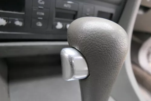 Audi A6 4B Griff Knopf Automatik Schaltknauf Schalthebel Leder swing dunkelgrau (183060)