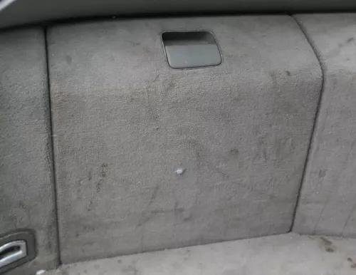 A6 4B Abdeckung Verkleidung Kofferraum hinten links Seite Deckel Klappe grau sw (183069)