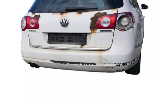 VW Passat 3C Kombi Stoßstange hinten Heckstoßstange Stoßfänger weiß LB9A (183123)