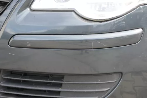 VW Polo 9N3 Stoßstange vorne Frontstoßstange Stoßfänger grau LC7V