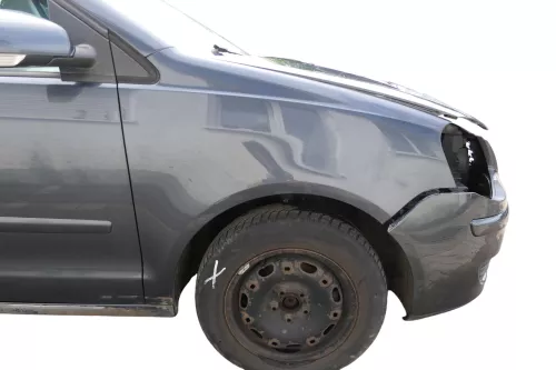 VW Polo 9N3 Kotflügel vorne rechts grau LC7V (183194)