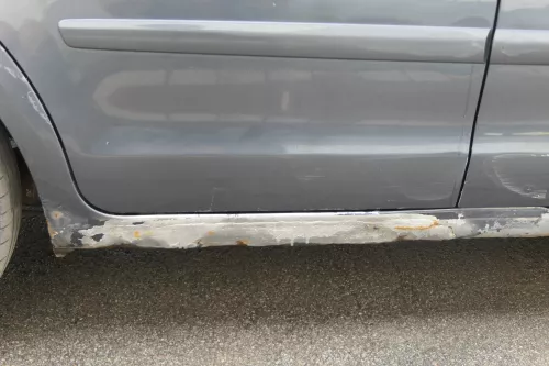 VW Polo 9N 9N3 Tür hinten rechts 4/5-Türer grau LC7V - ohne Anbauteile (183198)