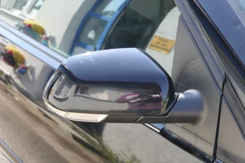 Polo 9N 9N3 mechanischer Spiegel Außenspiegel rechts vorne schwarz L041 Blinker