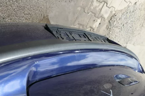 VW Polo 9N 9N3 Stoßstange Heckstoßstange hinten blau LB5N (183316)