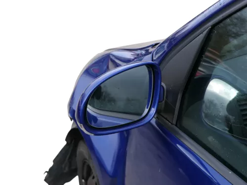 VW Golf 5 1K elektrischer Spiegel Außenspiegel links mit Blinker blau LC5J (183508)
