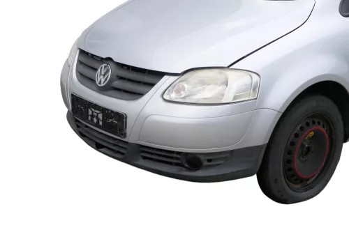 VW Fox 5Z Stoßstange vorne Stoßfänger silber LA7W mit Grill  (183548)