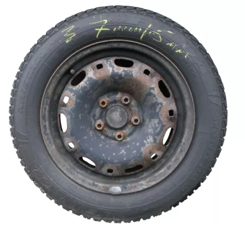 4x Polo 6R 9N Ibiza Felgen 185/60 R14 T Winterreifen M+S 6jx15 ET38 Reifen 6-8mm (183655)