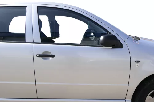Skoda Fabia 6Y Kombi Limousine Tür vorne rechts Beifahrertür grau silber LF7T (183659)