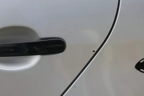 Skoda Fabia 6Y Limousine Schrägheck Tür hinten links grau silber LF7T (183677)