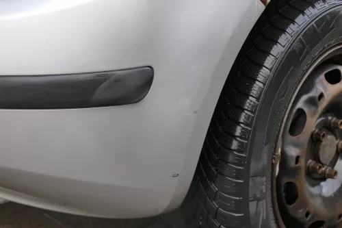 Skoda Fabia 6Y Schrägheck Stoßstange hinten Heckstoßstange grau silber LF7T (183678)