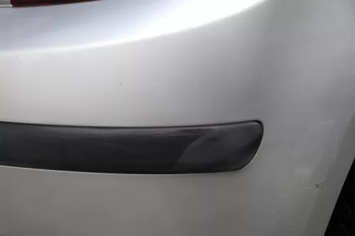 Skoda Fabia 6Y Schrägheck Stoßstange hinten Heckstoßstange grau silber LF7T (183678)
