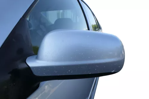 VW Golf 4 Bora elektrischer Spiegel vorne links Außenspiegel blau LB5S Glas