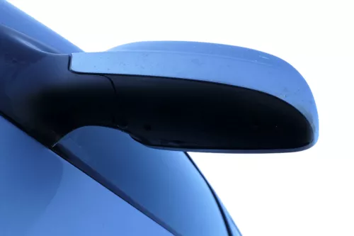VW Golf 4 Bora elektrischer Spiegel vorne links Außenspiegel blau LB5S Glas (183691)